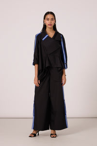 Ayaka Shirt Set - Black