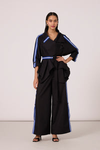 Ayaka Shirt Set - Black