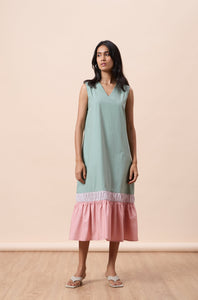 Nicole Sleeveless Dress - Bright Sage