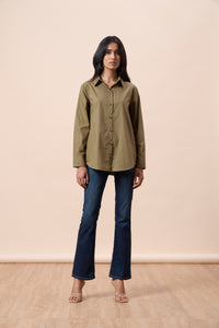 Iris Shirt - Olive Green