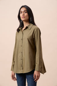 Iris Shirt - Olive Green