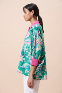 Brooklyn Top - Green Floral