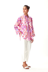 Lexy Shirt - Red Tropical