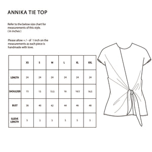 Annika Tie Top