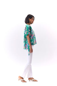 Vega Top - Green Floral