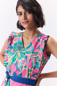 Ella Dress - Pink Floral