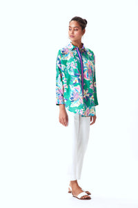Lexy Shirt - Green Floral