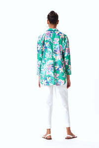 Lexy Shirt - Green Floral
