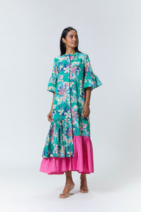 Natalie  Maxi - Green Floral