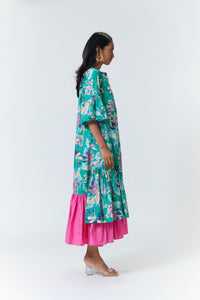 Natalie  Maxi - Green Floral