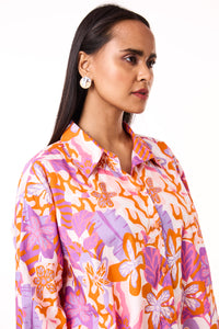 Eva Shirt - Orange Tropical