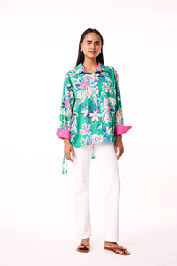Eva Shirt - Green Floral