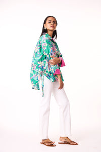 Eva Shirt - Green Floral