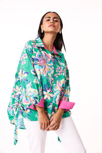 Eva Shirt - Green Floral
